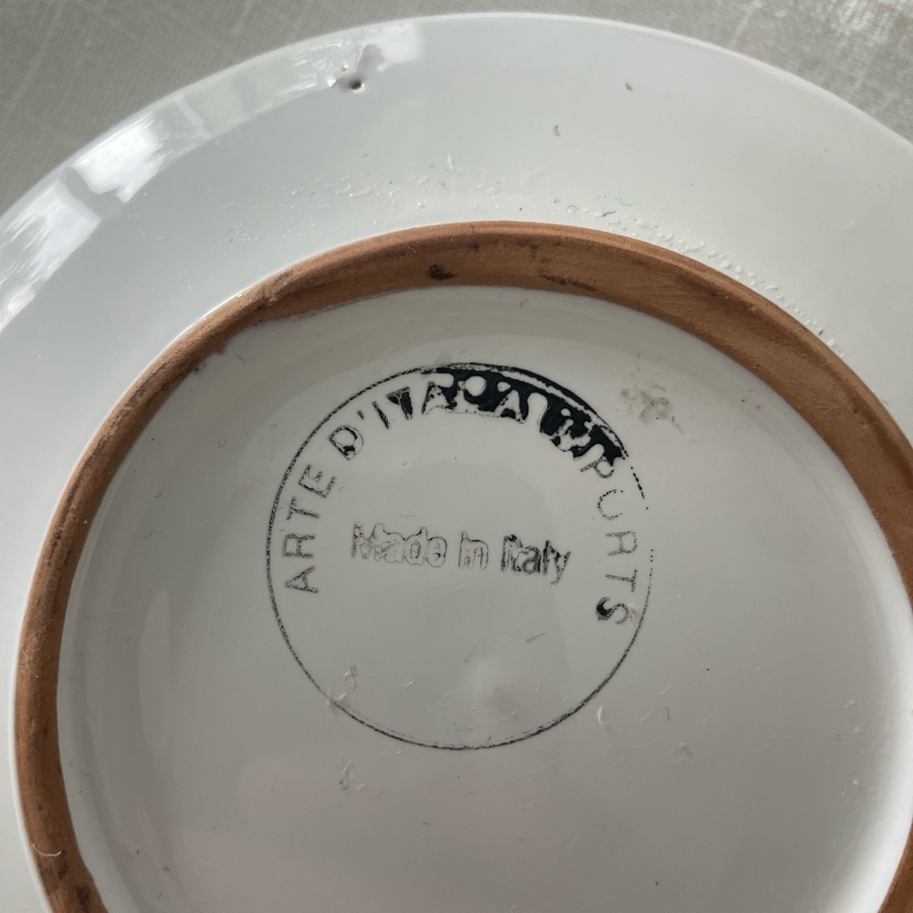 Arte D’Italia Sicilian hand painted ceramic bowl. Allegria vintage collectible - Picture 5 of 8